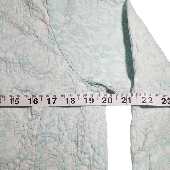 Focus Textured Button Down 3/4 Sleeve Jacket Size Small - Picture 11 of 13